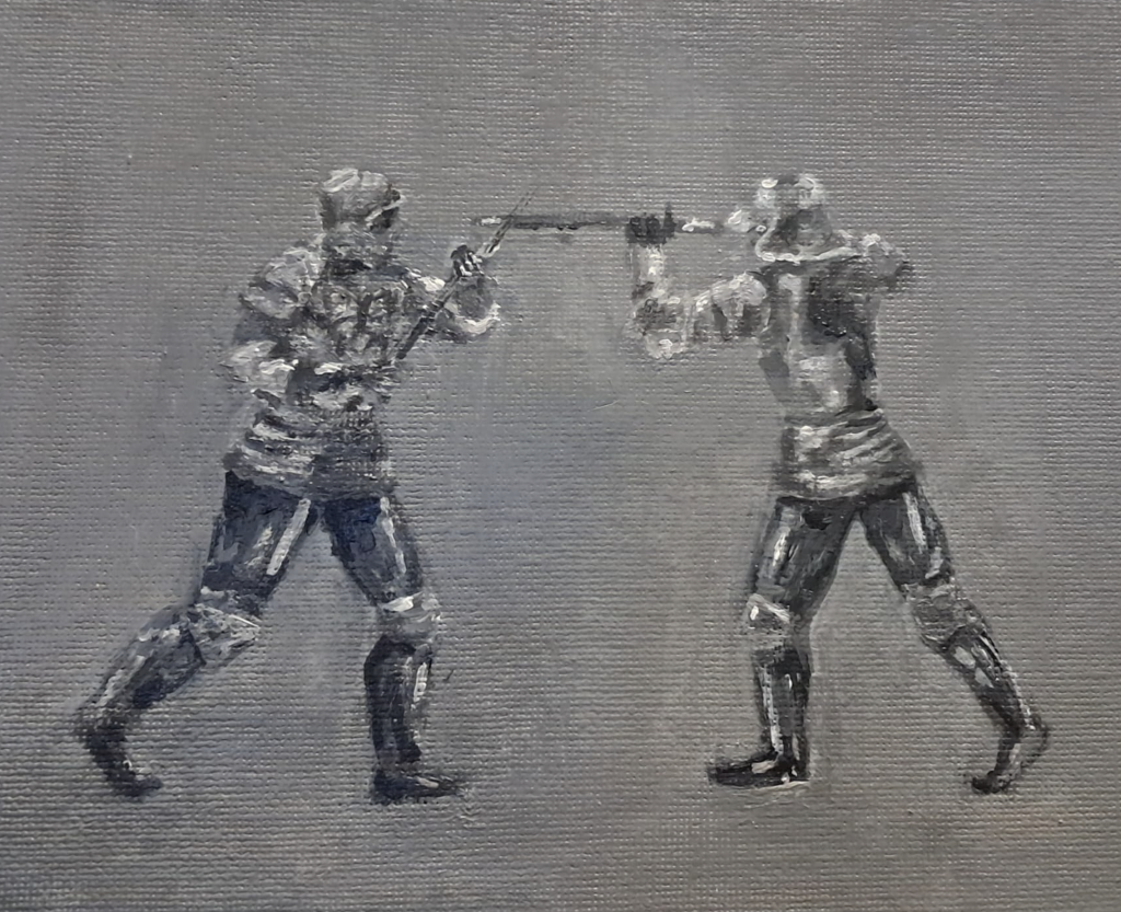 Iiris Hovatoff, Loppu, akryyli kankaalle, 2025